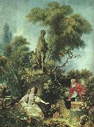 Jean Honore Fragonard The Meeting Sweden oil painting reproduction